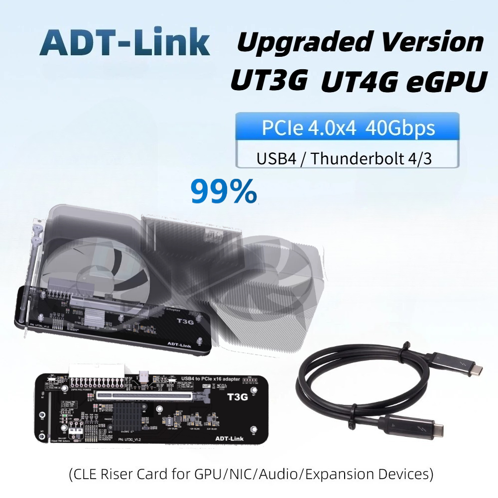 Gpu External Dock Egpu Thunderbolt 4 - Ulepszony adapter EGPU Thunderbolt 4/3 do