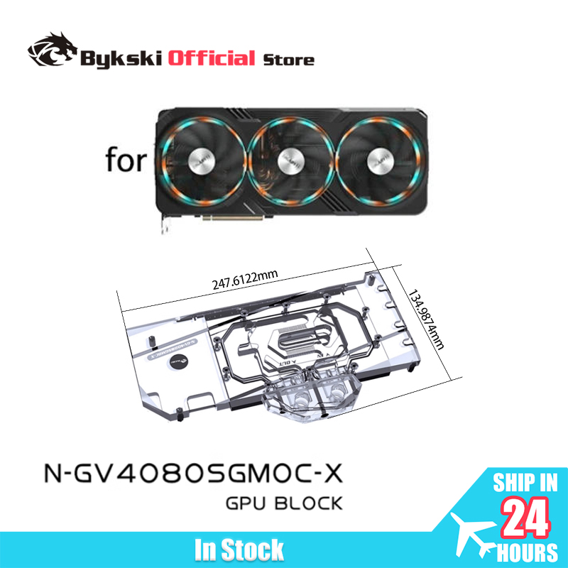 Rtx 4080 Water Cooling Block - Blok GPU Bykski do karty graficznej